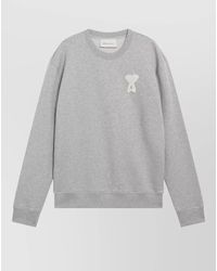 Ami Paris - Crew Neck Knit Sweater Long Sleeves - Lyst