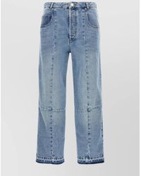 Isabel Marant - 'Najet' Straight Leg Jeans With Contrast Stitching - Lyst