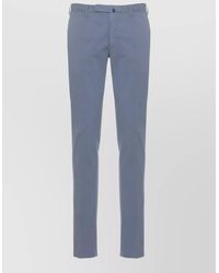 Incotex - Straight Leg Cotton Trousers Belt Loops Pockets - Lyst