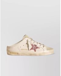 Golden Goose - Low-Top Sneakers With Glitter Star Detail - Lyst