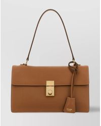 Prada - Top Handle Shoulder Bag With-Tone Hardware - Lyst