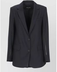 Fabiana Filippi - Single Breasted Wool Blazer Notch Lapel - Lyst