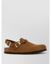 Birkenstock - Leather Tokyo Flat Sole Open Back Slippers - Lyst