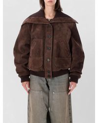 The Attico - Suede Bomber Jacket - Lyst