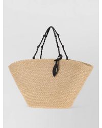 Jil Sander - Tangle Large Raffia Beach Bag - Lyst