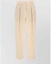 Brunello Cucinelli - Striped Regular-Fit Tailored Trousers - Lyst