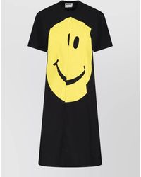 Moschino - Knee Length Dress Crew Neck Smiley Face - Lyst