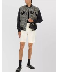 Balmain - Monogrammed Varsity Bomber Jacket - Lyst