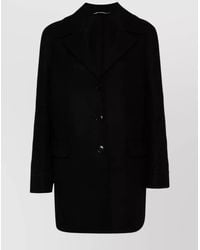 Ermanno Scervino - Virgin Wool Single Breasted Coat - Lyst