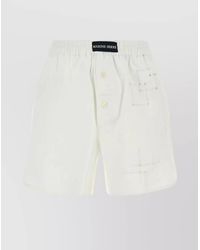 Marine Serre - Cotton Knee-Length Shorts - Lyst