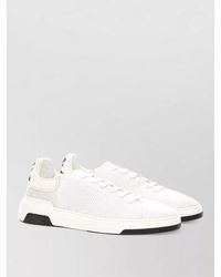 Casadei - Leather Lace-Up Sneakers - Lyst