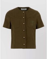 Max Mara - Stretch Cotton Blouse - Lyst