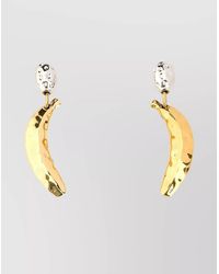 Chloé - Two-Tone Brass Hoop Earrings - Lyst