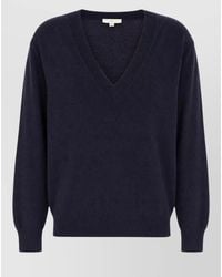 Malo - Cashmere V Neck Sweater Long Sleeves - Lyst