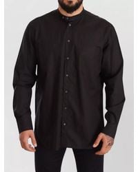 Dolce & Gabbana - Cotton Relaxed-Fit Long-Sleeve Mandarin-Collar Shirt - Lyst