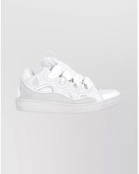 Lanvin - Leather High-Top Sneakers - Lyst