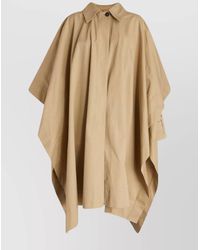 Quira - Cotton Oversized Asymmetric Cape - Lyst