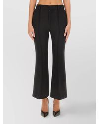 Bottega Veneta - Wool Regular-Fit Flared Trousers - Lyst