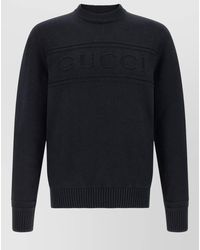 Gucci - Intarsia Crew-Neck Long-Sleeve Sweater - Lyst