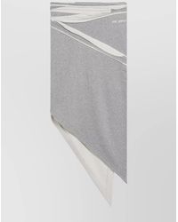 The Attico - Asymmetric Cotton Skirt - Lyst