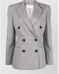 ARMARIUM - Virgin Wool Double-Breasted Blazer - Lyst