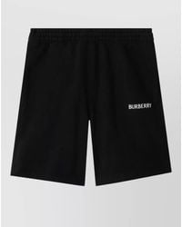 Burberry - Cotton Logo-Print Chino Shorts - Lyst