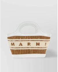 Marni - Tropicalia Micro Raffia Shoulder Bag - Lyst