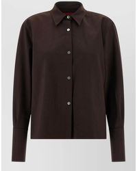 Thelatest - 4006 Shirt Collared Neck Long Sleeves - Lyst