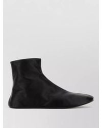 The Row - Leather Shearling-Lined Ankle Boots - Lyst