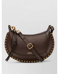 Isabel Marant - Oskan Moon Leather Cross-Body Bag - Lyst