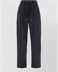 Prada - Cashmere Wide-Leg Trousers - Lyst