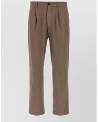 Department 5 - Gin Tailored Pants Belt Loops Pockets Pleats - Lyst