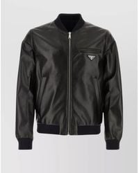 Prada - Reversible Bomber Jacket Nappa Leather - Lyst
