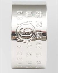 MM6 by Maison Margiela - Minimal Logo Ring - Lyst