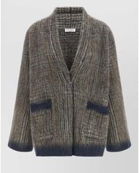 Brunello Cucinelli - Checks V Neck Sweater - Lyst