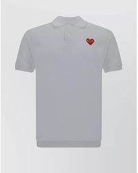 COMME DES GARÇONS PLAY - Logo Patch Polo Shirt - Lyst