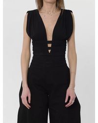 Alaïa - Deesse Jersey Bodysuit - Lyst