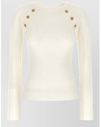 Balmain - Fine-Knit Jumper - Lyst