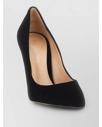 Gianvito Rossi - Suede Pointed Toe Stiletto Heel Pumps - Lyst