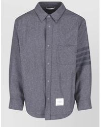 Thom Browne - Wool Cashmere Shirt Jacket - Lyst