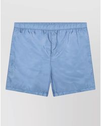 Prada - Beachwear Shorts Back Zip Pocket - Lyst