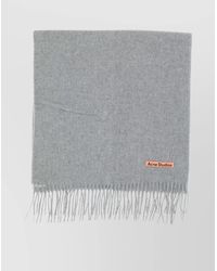 Acne Studios - Wool Knitted Fringed Scarf - Lyst