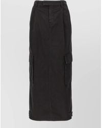 ARMARIUM - Shiv Skirt Back Slit Belt Loops Cargo - Lyst
