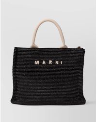 Marni - Tropicalia Raffia-Effect Tote Bag - Lyst