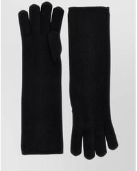 Max Mara - 'Alaggio' Knitted Fabric Long Length Gloves - Lyst