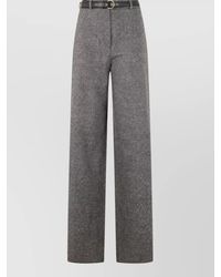 Max Mara - Virgin Wool High-Rise Wide-Leg Suit Trousers - Lyst