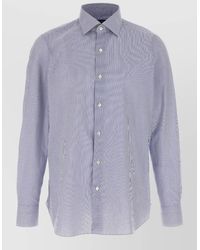 Finamore 1925 - Napoli Shirt Button Down Collar Stripes - Lyst