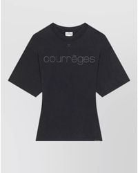 Courreges - High Waisted Midi Skirt Front Back Pockets - Lyst
