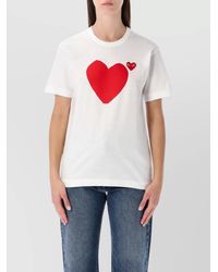 COMME DES GARÇONS PLAY - Cotton Printed Short-Sleeve T-Shirt - Lyst
