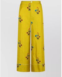 Marni - Mustard Silk Pants - Lyst